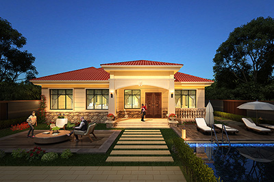 农村一层平房设计图，简单实用，造价便宜！